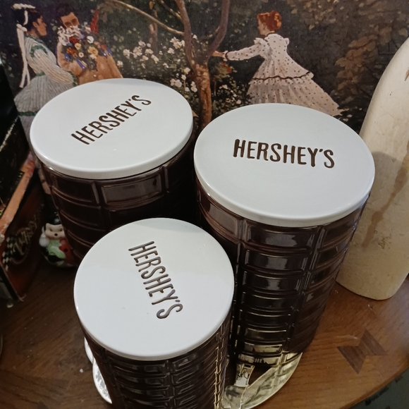 🍪4 VINTAGE SET Hershey Cookie Jar 🍪 By Fitz & Floyd,Rare Hard To Come By.🎁 - Picture 4 of 16